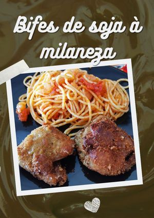 Foto de Bifes de soja à milanesa
