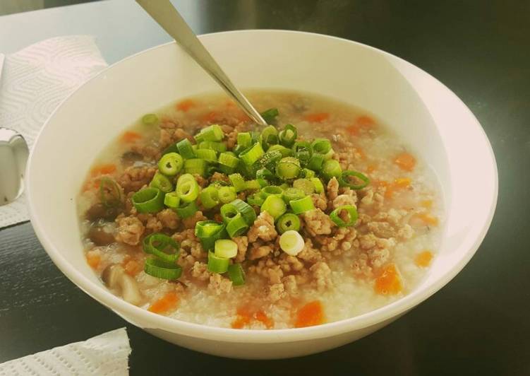 Recipe of Any-night-of-the-week Cháo nấm thịt heo