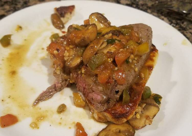 Recipe of Super Quick Homemade Steak pizzaoli