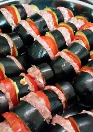 صورة لوصفة كباب باذنجان