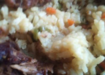 Easiest Way to Make Perfect Fried rice with goat meat