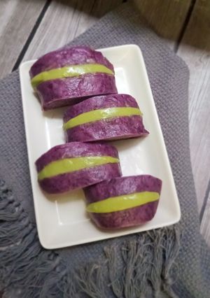 Foto resep Roti Kukus Pontianak Ubi Ungu