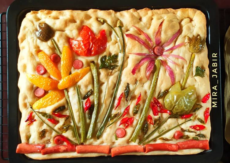 Resep Foccacia Garden Bread (Roti Italia) #122 Anti Gagal