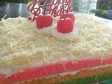 Rainbow Cake (Kue Ultah) Birthday Cake