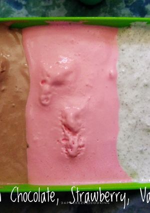 Foto resep Ice Cream Walls Homemade (Chocolate, Strawberry, Vanilla Oreo)