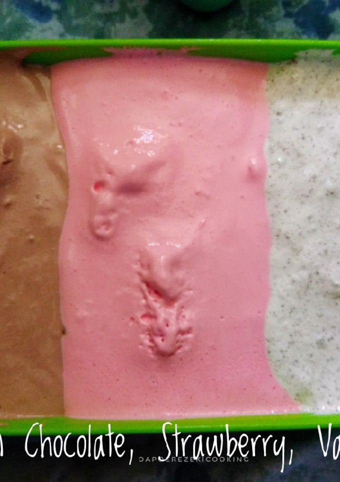 Foto resep Ice Cream Walls Homemade (Chocolate, Strawberry, Vanilla Oreo)
