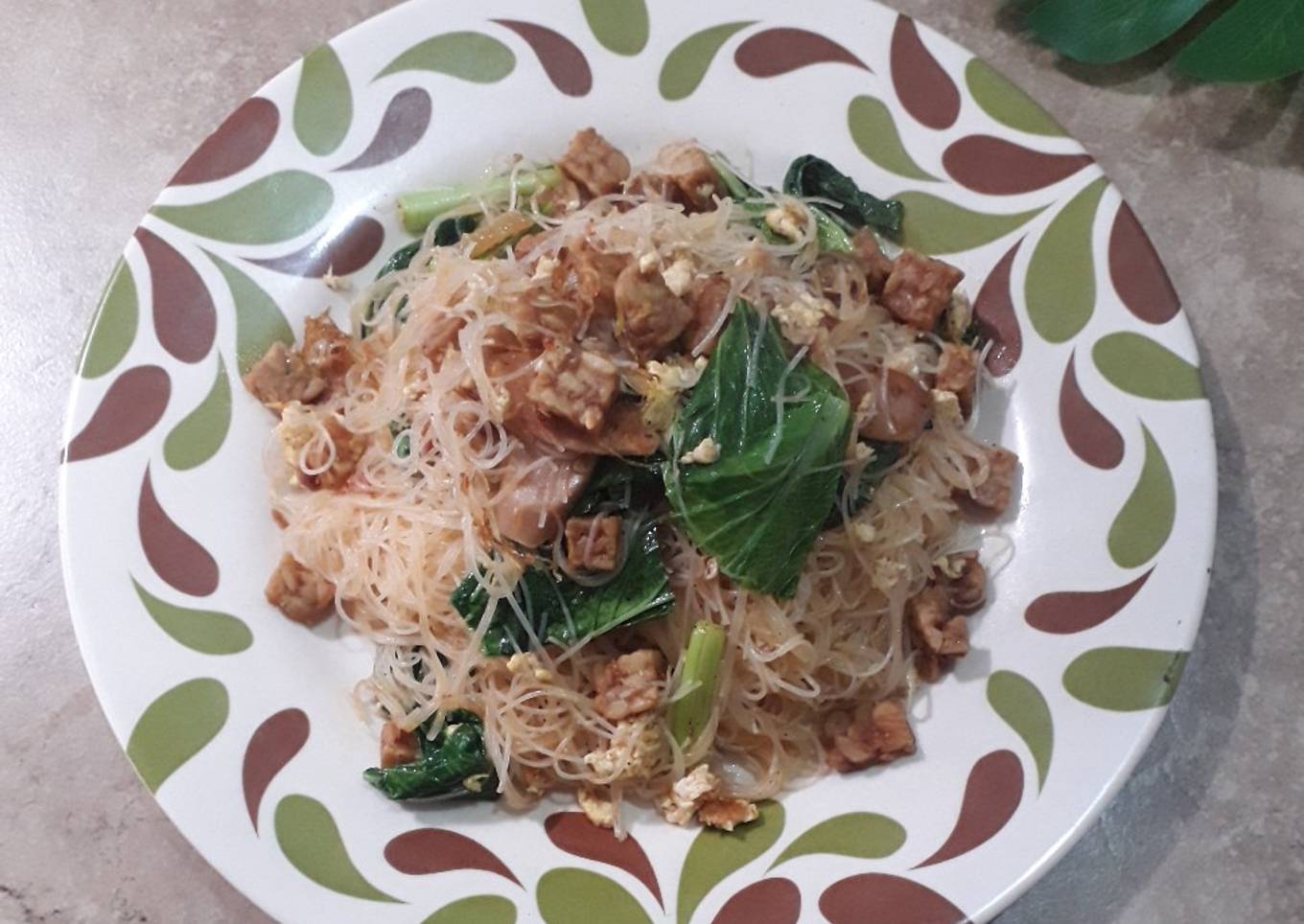 Oseng bihun tempe