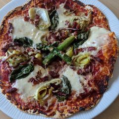 A picture of Healthier pizza.