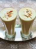 An Avocado and Almond thick shake