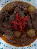 Rendang Daging (Cepat, Medhok, Empuk)