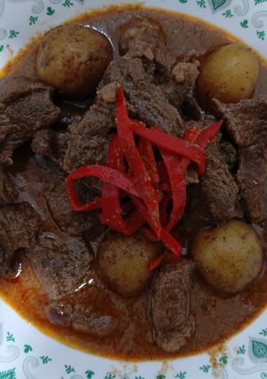 Foto resep Rendang Daging (Cepat, Medhok, Empuk)