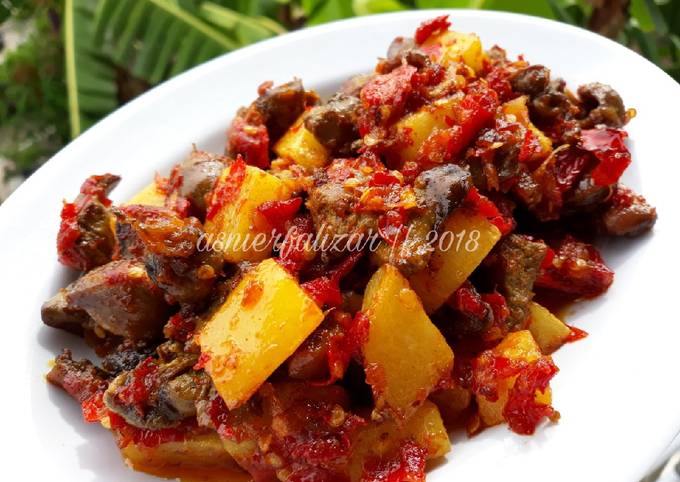 Resep Hati Ayam Sambalado Oleh Asni Erfalizar Cookpad