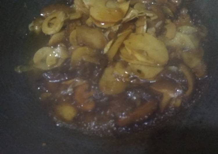 Resep Tumis rebung kecap jamur Shitake, Menggugah Selera