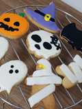 Biscotti tema Halloween decorati in Ghiaccia