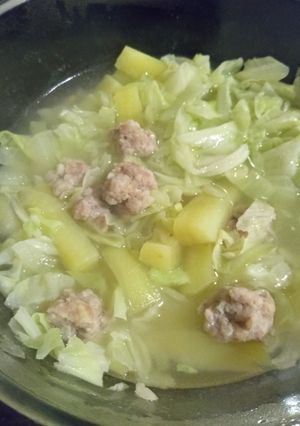 A picture of Pork/Chicken Soup.