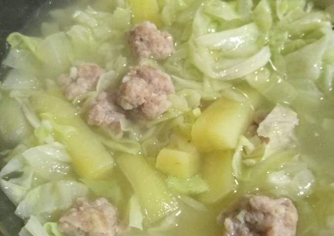 Recipe of Super Quick Homemade Pork/Chicken Soup