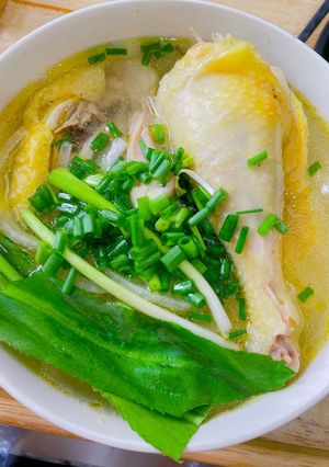 Hình của món Phở gà đùi.