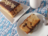 Puding de pan con almendra y chocolate