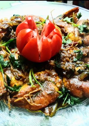 A picture of Bhuna Chingri# DSR.