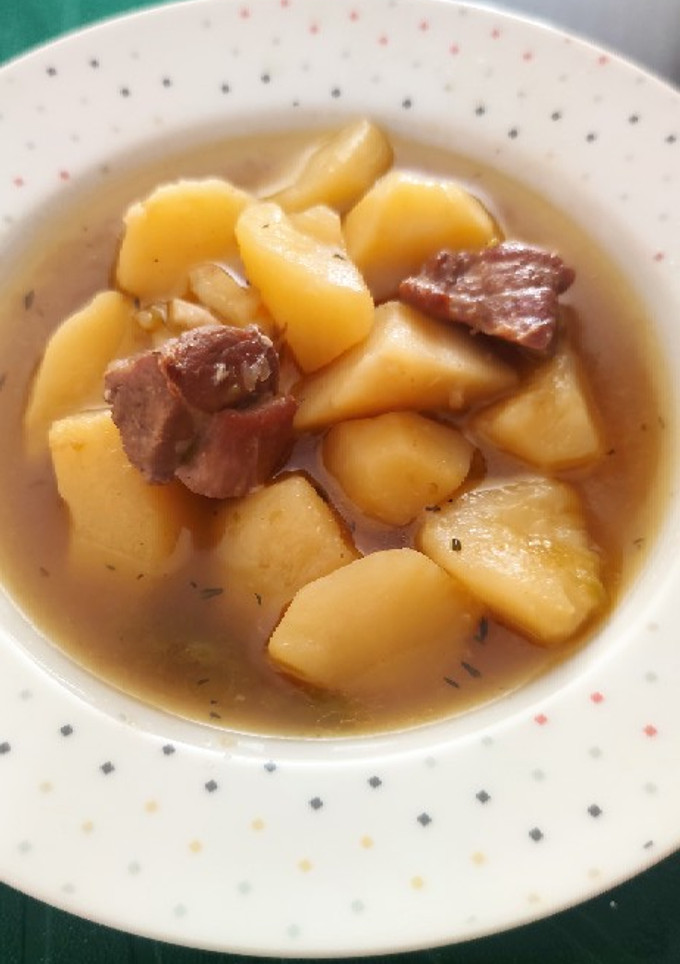 Una foto de Caldillo de Patatas o Mojete