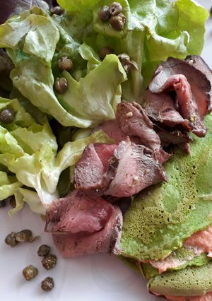 Una foto de Panqueques verdes sin gluten