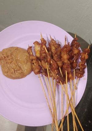 Foto resep Sate kulit ayam,bumbu selai kacang SKIPPY