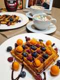 Waffles al estilo nubecitos