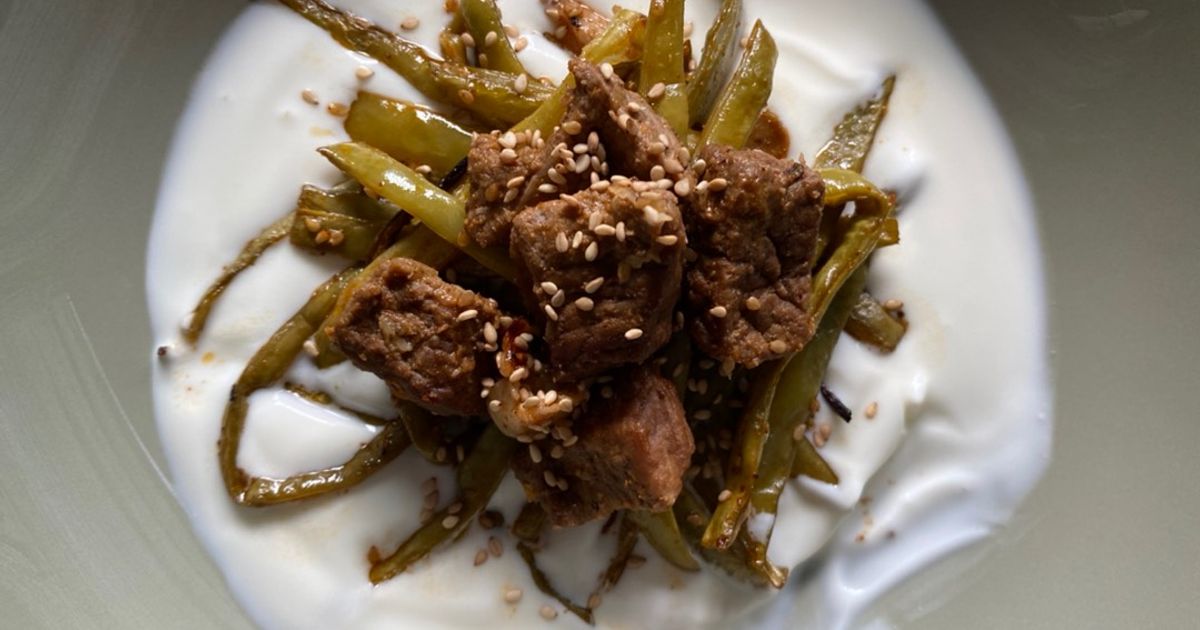 🌞Summer Dinner Baked Stringless Helda Beans 🌞 Recipe by mozgl