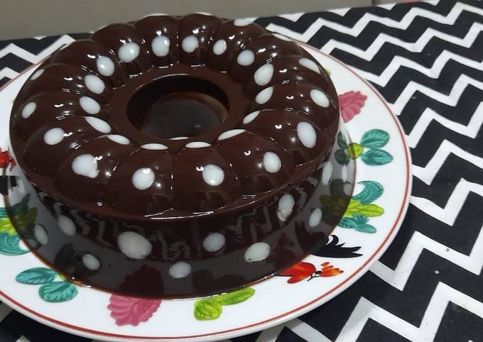 Puding polkadot chocolatos