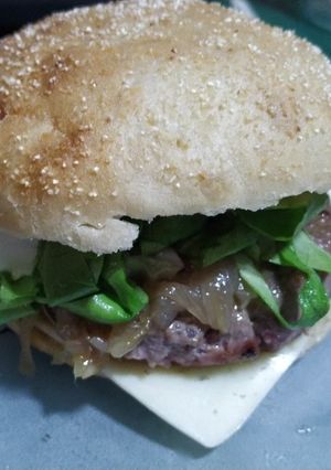 Una foto de Hamburguesa slow food