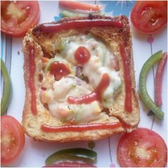 A picture of Pizza smile.