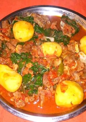 A picture of Beef stew with potatoes 😊.