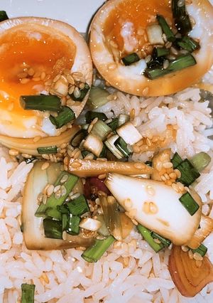Hình của món Trứng ngâm tương.