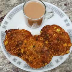 A picture of Savory Paneer Veggie Pancakes – A Quick 25-Minute Indian Snack.