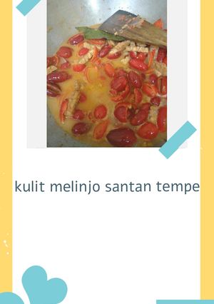 Foto resep Kulit melinjo santan tempe