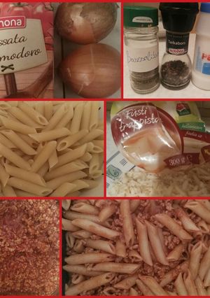 Paradicsomos rakott tészta recept fotója
