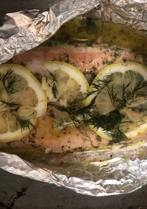 A picture of Lemon and Garlic Butter Rainbow Trout.