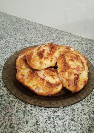Sonkás-kukoricás csiga recept fotója
