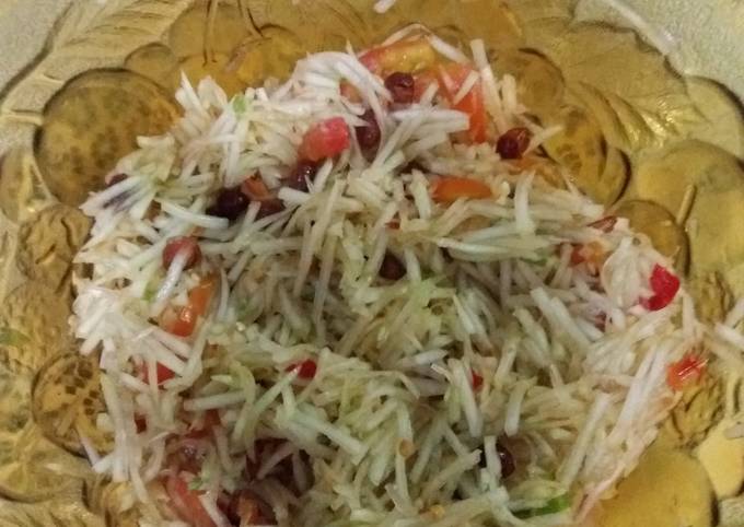 Langkah Mudah untuk Menyiapkan Papaya salad ala maya Anti Gagal