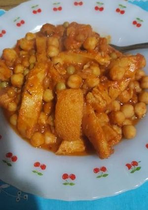 Una foto de Guiso de mondongo y garbanzos (simple)