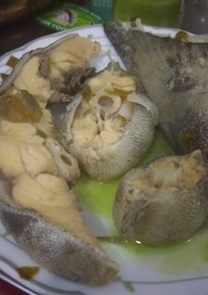 Hình của món Cách nấu Lẩu cá bớp lá giang.