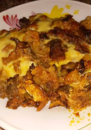 صورة لوصفة ڨراتان كرمب (ملفوف) اللحم البايت و صلصة الطماطم 🍅🍅