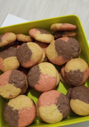Foto resep Neapolitan Butter Cookies (ekonomis)