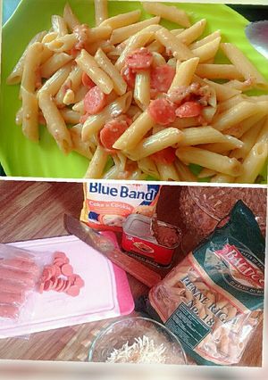 Foto resep Penne pasta sosis