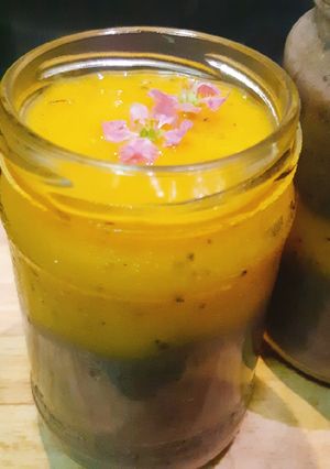 รูปของ Clean Skinny Mango Cocoa Pudding🥭🍫พุดดิ้งคลีนทูโทนโกโก้⚡มะม่วง