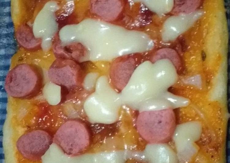 Bagaimana mengolah Pizza Microwave Empuk, Enak Banget