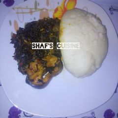 A picture of Ugu soup.