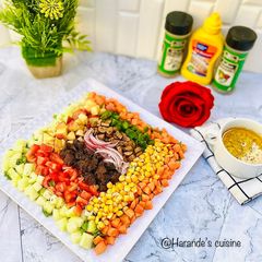 A picture of Tropical beef salad.