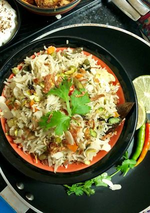 A picture of Veg. Pulao.