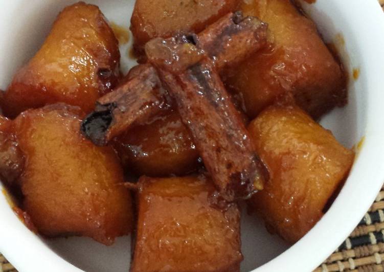 platano maduro al caldero receta